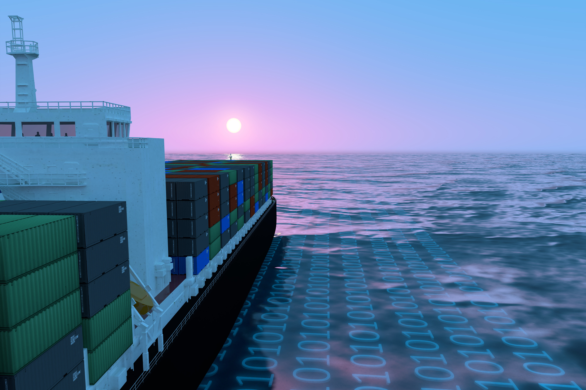 Ship run. Autonomous Port.