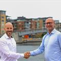 Peter Morsbach,CEO Hoglund and Rune Braastad,President ABBs Marine and Ports division – Image credit ABB