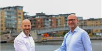 Peter Morsbach,CEO Hoglund and Rune Braastad,President ABBs Marine and Ports division – Image credit ABB