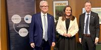 Norwegian authorities, represented by Minister of Fisheries and Ocean Policy,  Marianne Sivertsen Næss, and the Norwegian Shipowners' Association, represented by CEO Knut Arild Hareide have supported the project. © DNK