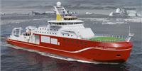 Artist’s impression of RRS Sir David Attenborough (Image: Cammell Laird and British Antarctic Survey)