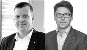 Image: Left to Right Stephan Dimke, General Manager of ChartWorld and Grégoire Outters, President of Teledyne Marine Group