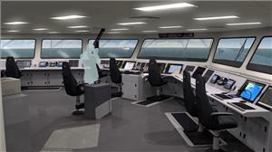 Artist Rendering of OSI Maritime Systems’ Integrated Bridge Management System for the F126 Program (Image: OSI)