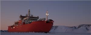 Artist impression Antarctic Supply Research Vessel (ASRV) for the Australian Antarctic Division.  (Photo: Radio Holland)