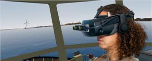 SimFlex Cloud can also be used in Augmented and Virtual reality with headsets supplied by Force Technology. Photo courtesy Force Technology