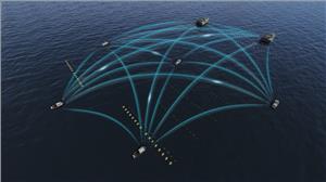 MBR provides inter-vessel communication for seismic operations. (Photo courtesy of Kongsberg Maritime)