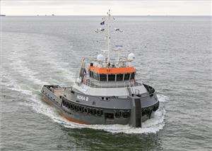 Hybrid shallow-water tug Nora B, built at Neptune Shipyards (Photo: Radio Holland) 