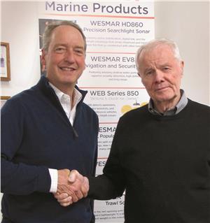 Roger Fellows, new WESMAR owner (left), and Bruce Blakey, company founder (Photo: WESMAR)