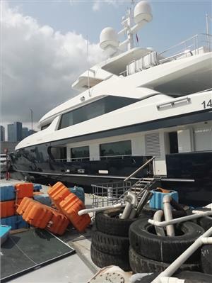 Forwin alongside in Hong Kong, where Sperry Marine service engineers diagnosed and repaired its malfunctioning steering system. Image Courtesy Sperry Marine
