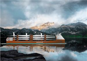 Rendering of Spliethoff’s new R-type vessel (© Spliethoff Bevrachingskantoor B.V)