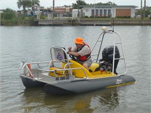 Sport boat Hydrographic Survey: Photo courtesy of Small PC