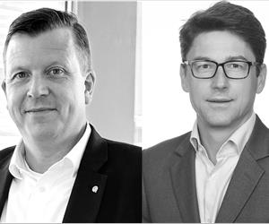 Image: Left to Right Stephan Dimke, General Manager of ChartWorld and Grégoire Outters, President of Teledyne Marine Group