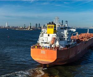 Baru, first vessel of the KCC fleet to be outfitted with Starlink (Photo: Klaveness Combination Carriers)